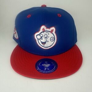 Ebbets Field Flannels Mens Freddy Kilowatt Blue Snapback Baseball Cap Size 7 1/4